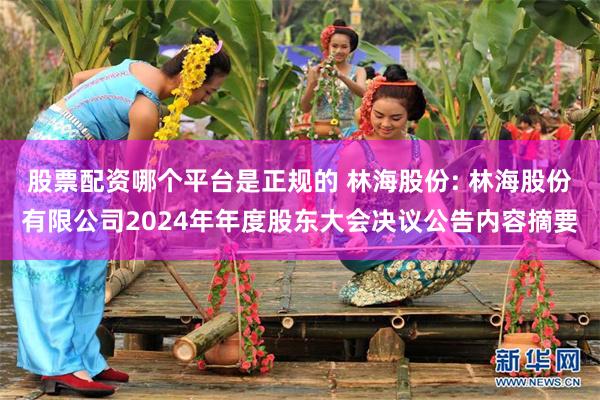 股票配资哪个平台是正规的 林海股份: 林海股份有限公司2024年年度股东大会决议公告内容摘要