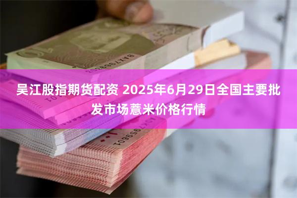 吴江股指期货配资 2025年6月29日全国主要批发市场薏米价格行情