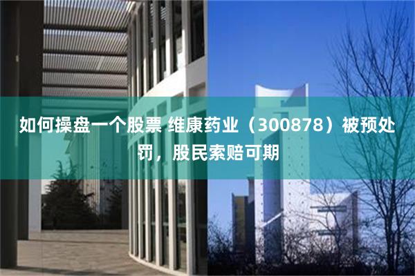 如何操盘一个股票 维康药业（300878）被预处罚，股民索赔可期