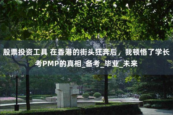 股票投资工具 在香港的街头狂奔后，我顿悟了学长考PMP的真相_备考_毕业_未来