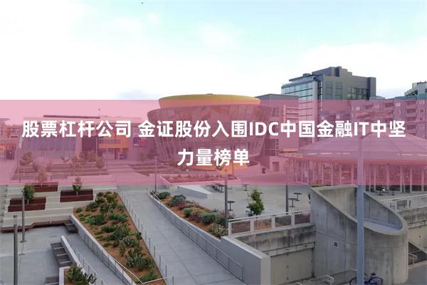 股票杠杆公司 金证股份入围IDC中国金融IT中坚力量榜单